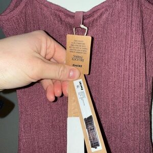 Ribbed Knit Top in Mauve